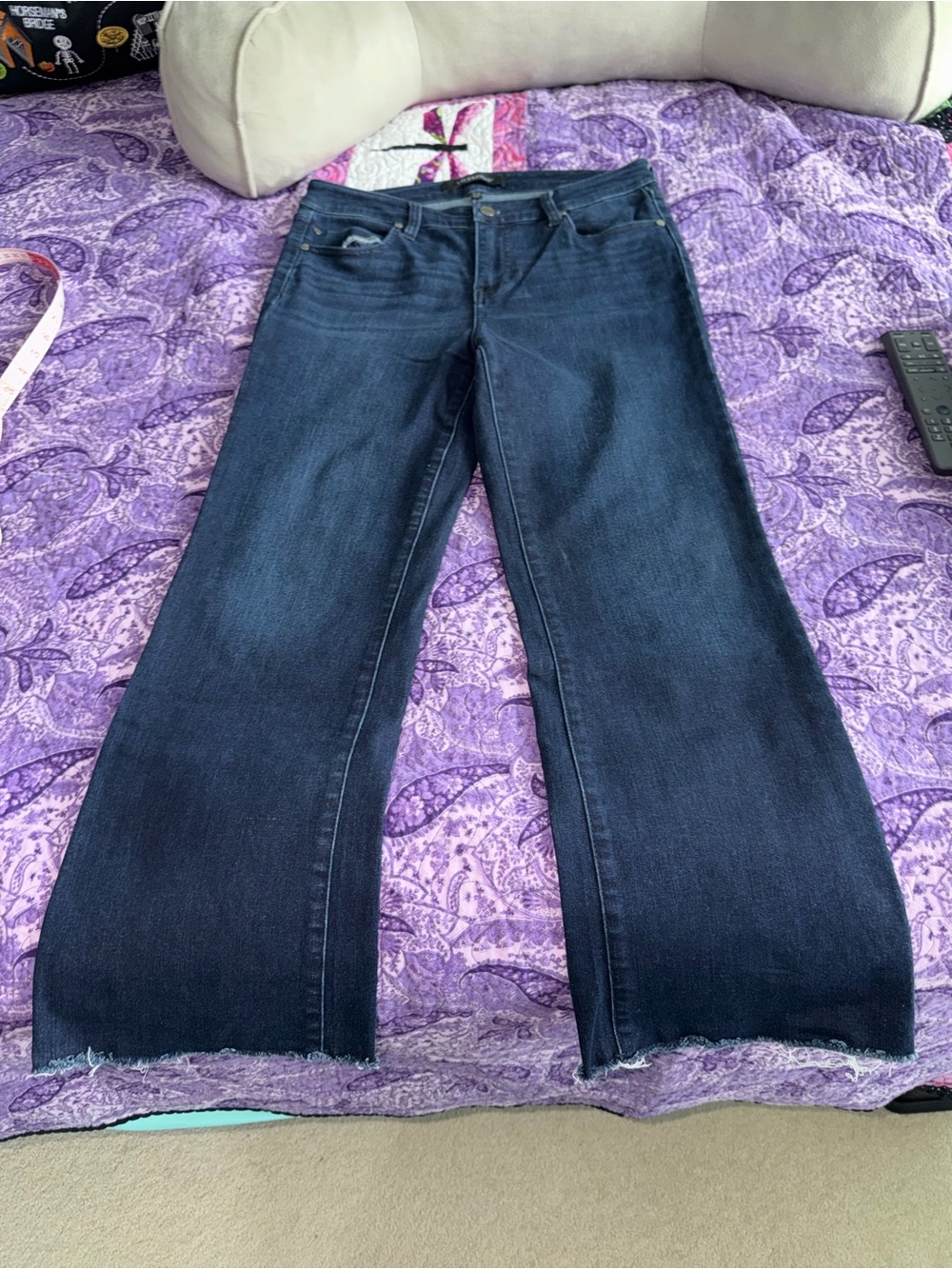 Liverpool Women's Hannah Crop Flare Blue Jeans
